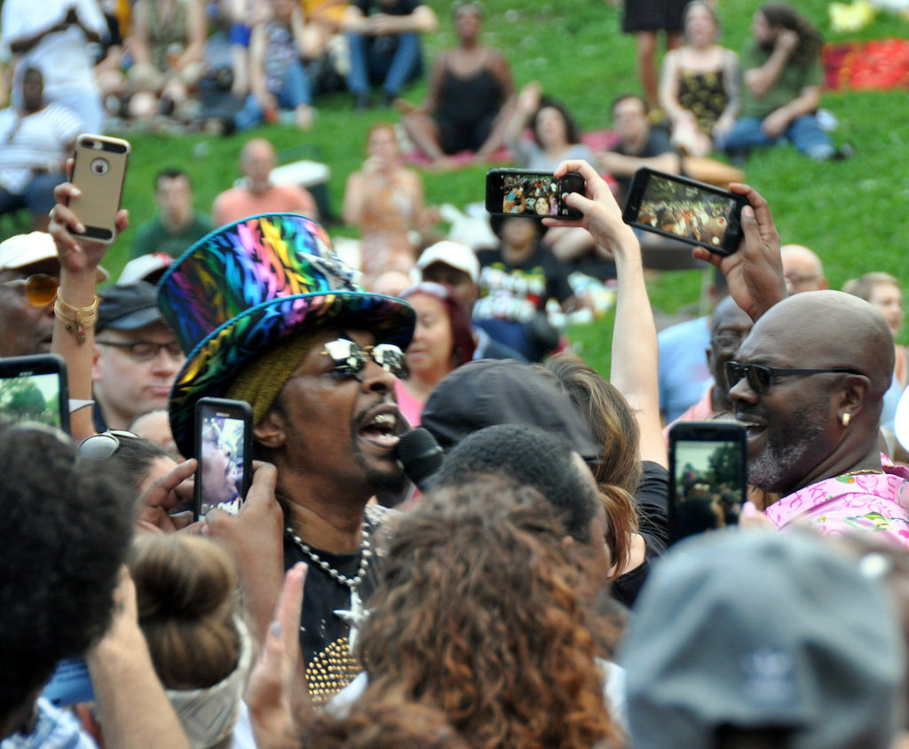 Bootsy Collins and Branford Marsalis in Clark Park