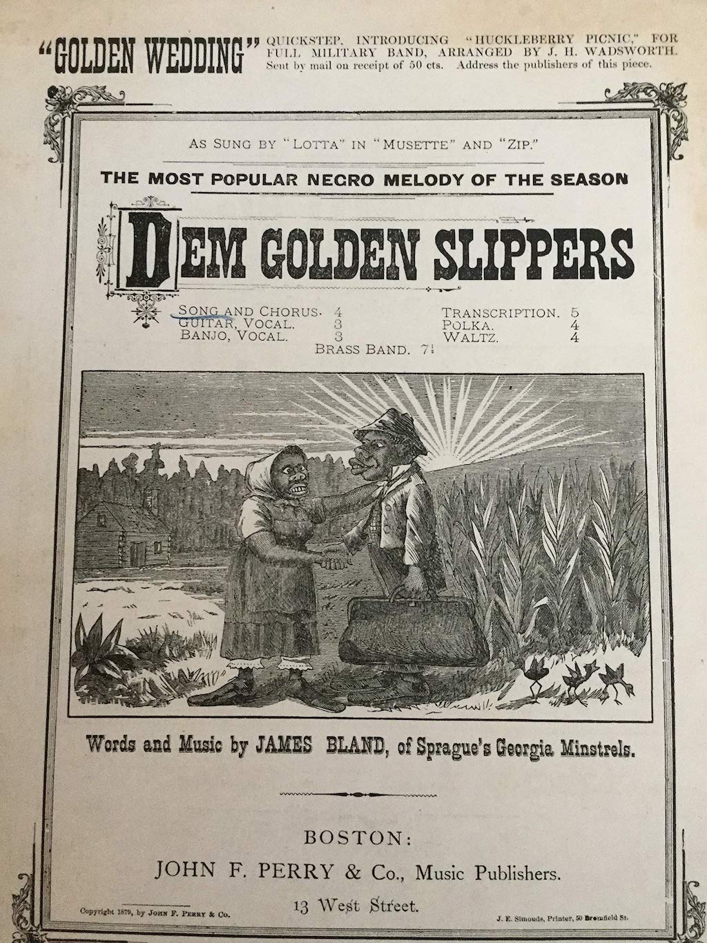 Påstået mave Krudt James Bland - "Oh, Dem Golden Slippers" is What the Mummers Strut to