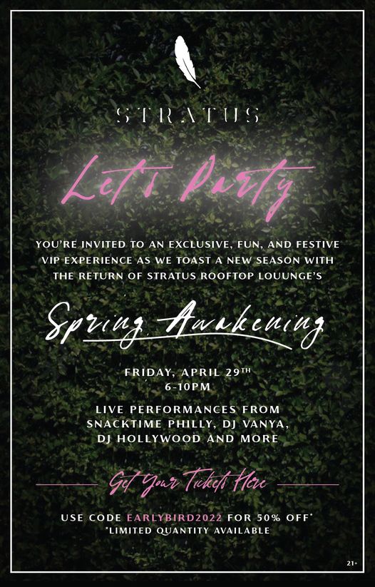 Spring Awakening Extravaganza Returns to Stratus Rooftop Lounge
