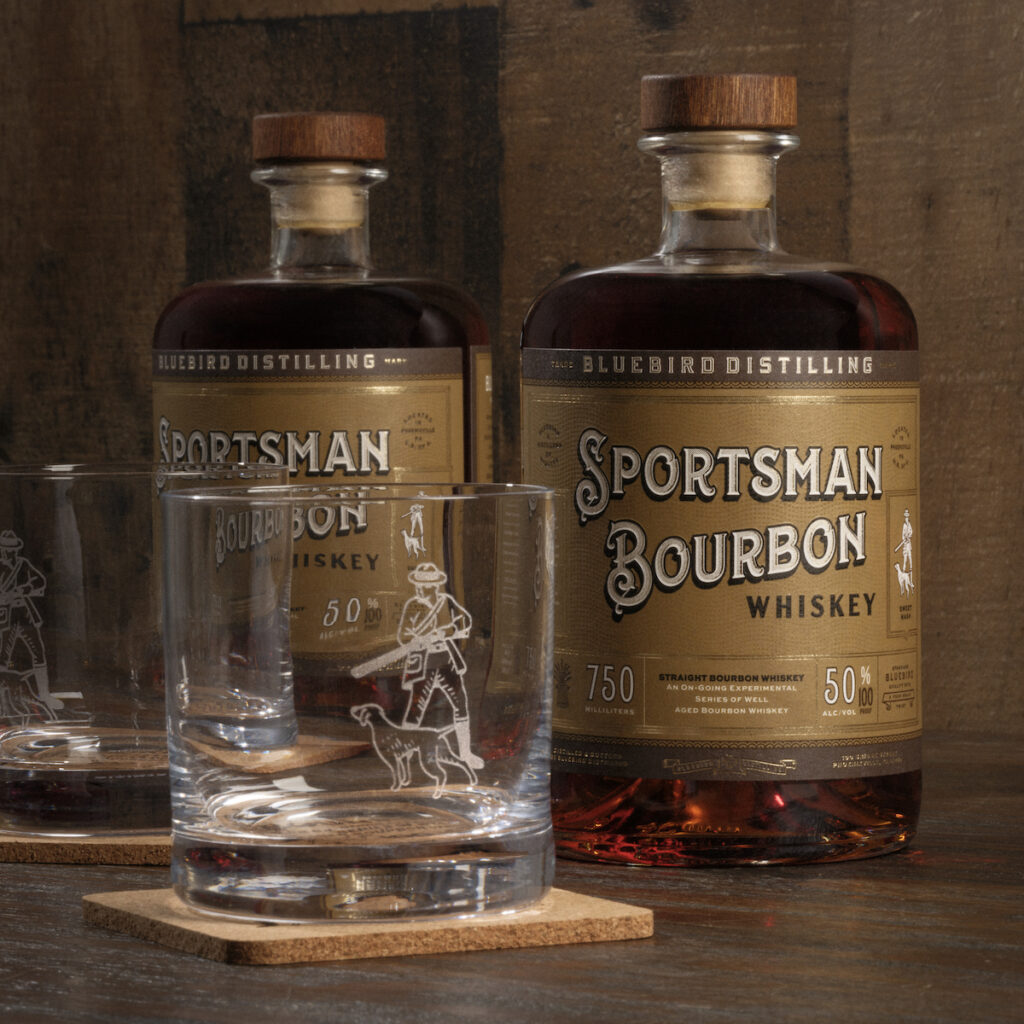 Sportsman Bourbon and Winter Whiskey from Bluebird Distilling