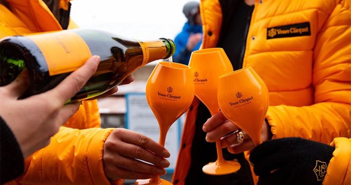 Clicquot in the Snow at Assembly Rooftop Lounge