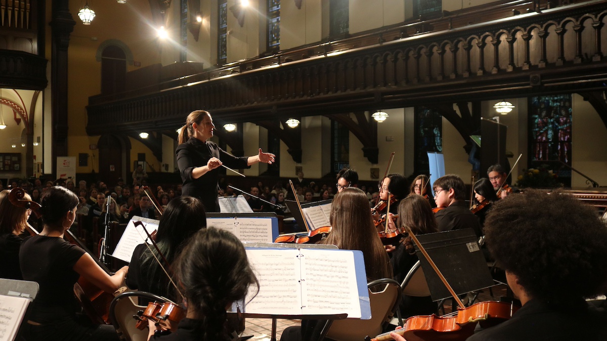 Musicopia String Orchestra Spring Concert Comes to Rittenhouse Square on May 30 3 Musicopia String Orchestra young musicians performing Philadelphia