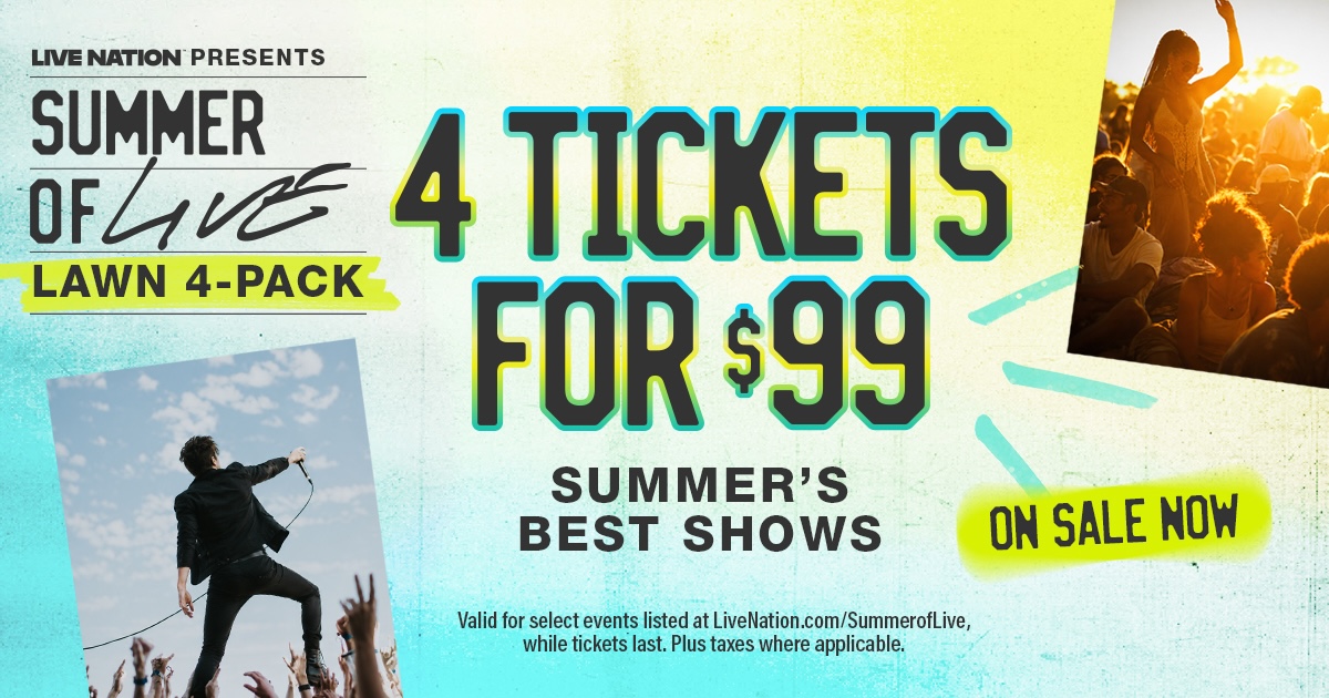 Freedom Mortgage Pavilion Lawn Tickets, Four for $99 This Summer 3 Freedom Mortgage Pavilion Lawn Tickets dosagemagazine.com