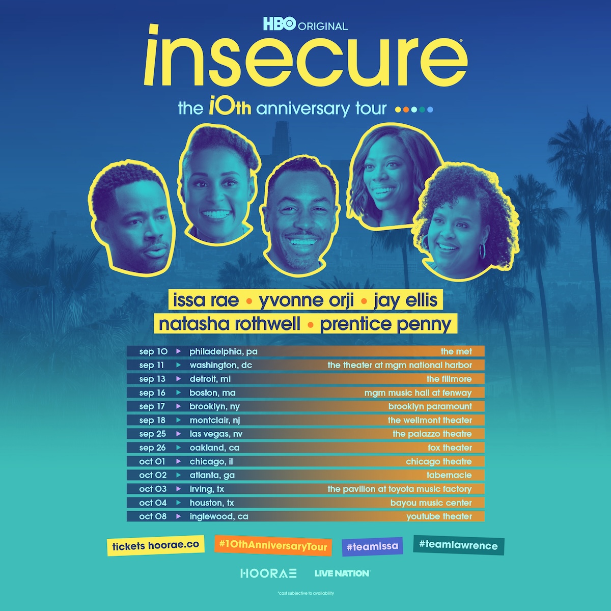 Issa Rae’s Insecure 10th Anniversary Tour Kicks Off in Philadelphia This September 7 Insecure 10th Anniversary Tour dosagemagazine.com