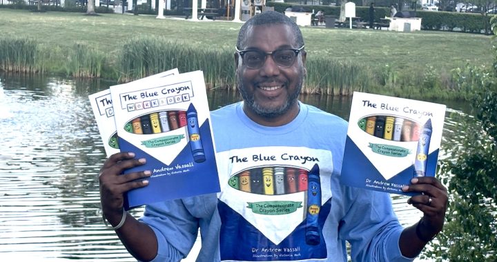 Dr. Andrew Vassall’s The Blue Crayon Turns His Own Story Into a Lesson for Kids
