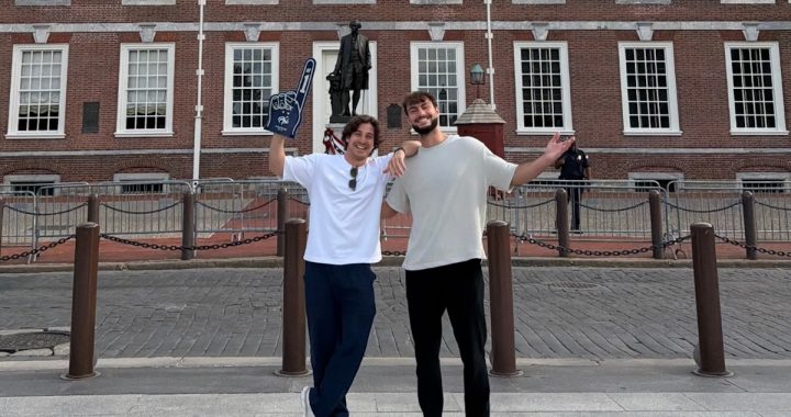 AT Frenchies Sign “Pardon Our French” at Alliance Française de Philadelphie on October 26