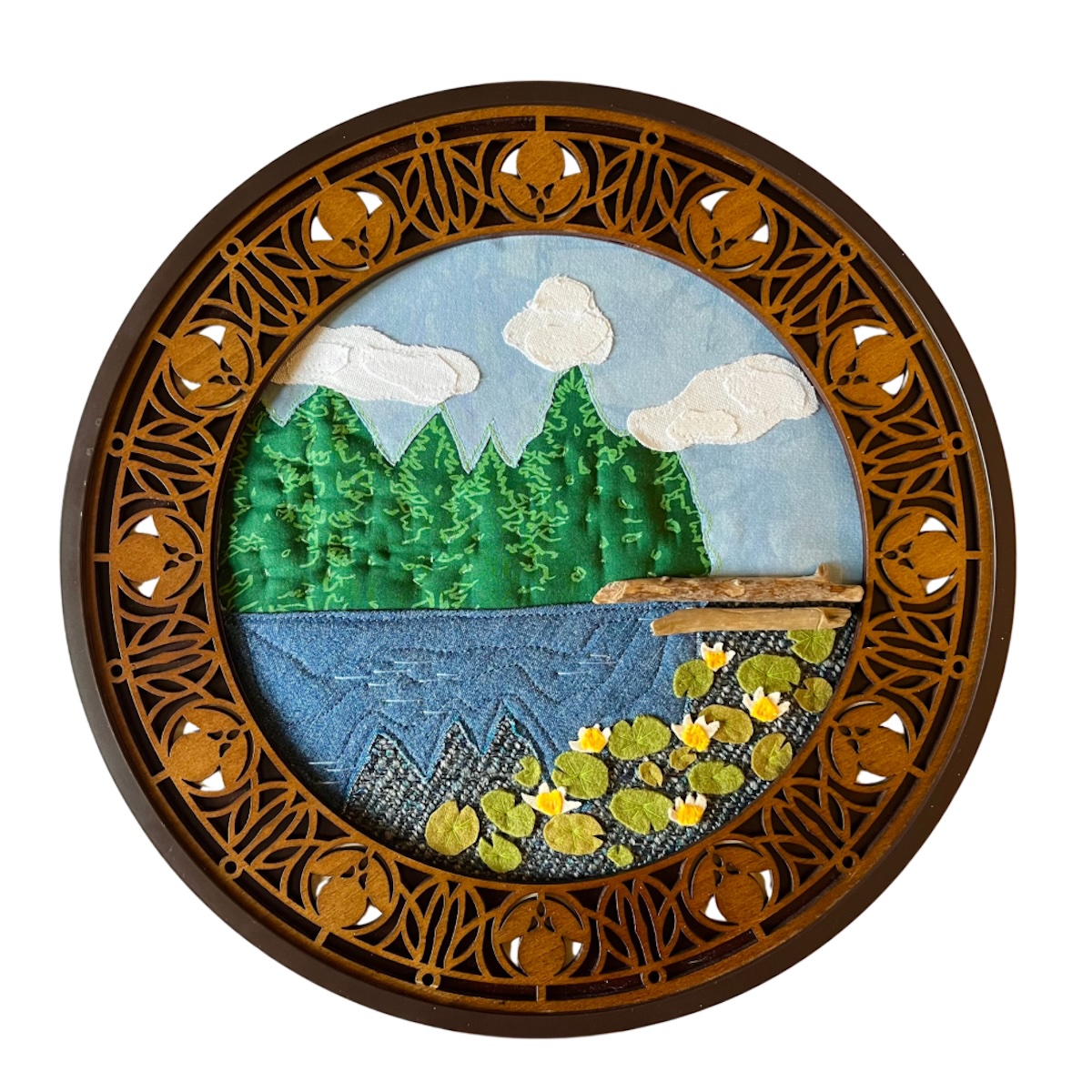 InLiquid Opens "Let’s begin in the middle", a Seven-Artist Fiber Arts Exhibition 6 Julie Woodard, The Pond, 2025